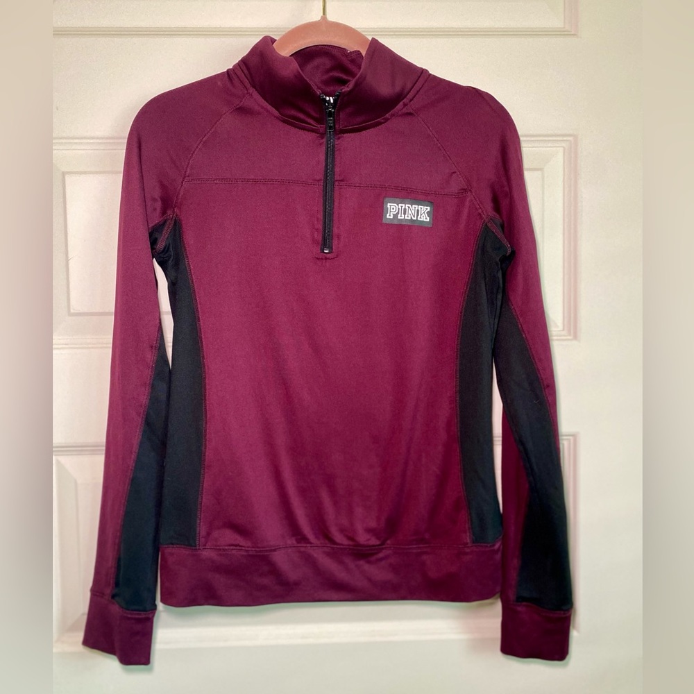 PINK Victoria's Secret Burgundy and Black Tunic